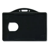 Advantus ID Card Holders, Horizontal, Black 3.68" x 2.38" Holder, 3.38" x 2.13" Insert, 25/Pack (AVT75656) Pack of 25
