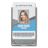 Advantus Rigid Two-Badge RFID Blocking Smart Card Holder, Horizontal/Vertical, Clear 3.68" x 2.38" Holder, 3.38" x 2.13" Insert, 20/PK (AVT76416) Pack of 20