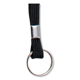 Advantus Deluxe Lanyards, Metal Clip Fastener, 36" Long, Black, 24/Box (AVT75401) Box of 24