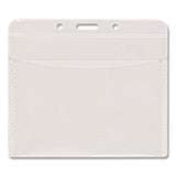 Advantus PVC-Free Badge Holders, Horizontal, Clear 4.5" x 4" Holder, 4.13" x 3.13" Insert, 50/Pack (AVT75603) Pack of 50