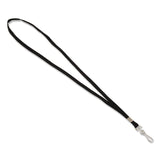 Advantus Deluxe Lanyard, Metal J-Hook Fastener, 36" Long, Black (AVT97126) Box of 100