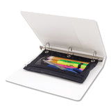 Advantus Binder Pencil Pouch, 10 x 7.38, Black/Clear (AVT67024) 1 Case of 1