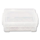 Advantus Super Stacker Crayon Box, Plastic, 4.75 x 3.5 x 1.6, Clear (AVT40311) Each