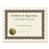 Great Papers!® Ready-to-Use Certificates, Appreciation, 11 x 8.5, Ivory/Brown/Gold Colors with Brown Border, 6/Pack (COS930000) Pack of 6