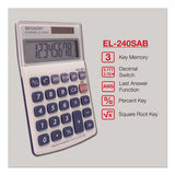 Sharp® EL240SB Handheld Business Calculator, 8-Digit LCD (SHREL240SAB) Each
