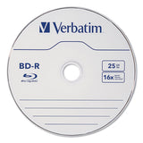 Verbatim® BD-R Blu-Ray Disc, 25 GB, 16x, White, 10/Pack (VER97238) Pack of 10
