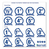 Samsill® Earth's Choice Plant-Based D-Ring View Binder, 3 Rings, 2" Capacity, 11 x 8.5, White (SAM16967) Each