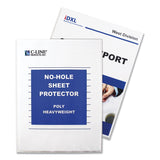 C-Line® Top-Load No-Hole Sheet Protectors, Heavyweight, Clear, 2" Capacity, 25/Box (CLI62907) Box of 25