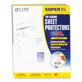 C-Line® Super Heavyweight Polypropylene Sheet Protectors, Clear, 2", 11 x 8.5, 50/BX (CLI61003) 1 Case of 50
