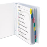 C-Line® Sheet Protectors with Index Tabs, Assorted Color Tabs, 2", 11 x 8.5, 8/Set (CLI05580) Set of 8