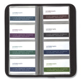 Samsill® Professional Vinyl Business Card File, Holds 160 2 x 3.5 Cards, 4.75 x 10.25, Black (SAM80850) Each