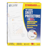 C-Line® Standard Weight Polypropylene Sheet Protectors, Clear, 2", 11 x 8.5, 50/Box (CLI62037) 1 Case of 50