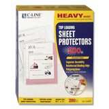 C-Line® Heavyweight Polypropylene Sheet Protectors, Clear, 2", 11 x 8.5, 200/Box (CLI62097) 1 Pack of 200