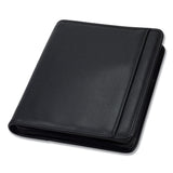 Samsill® Professional Zippered Pad Holder/Ring Binder, Pockets, Writing Pad, Vinyl Black (SAM15650) Each