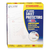 C-Line® Standard Weight Polypropylene Sheet Protectors, Non-Glare, 2", 11 x 8.5, 50/Box (CLI62038) 1 Case of 50