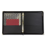Samsill® Classic Collection Zipper Ring Binder, 3 Rings, 1.5" Capacity, 11 x 8.5, Black (SAM15250) Each