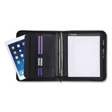Samsill® Professional Zippered Pad Holder/Ring Binder, Pockets, Writing Pad, Vinyl Black (SAM15650) Each