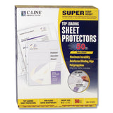 C-Line® Super Heavyweight Poly Sheet Protectors, Non-Glare, 2", 11 x 8.5, 50/Box (CLI61008) 1 Case of 50
