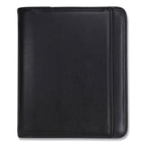 Samsill® Professional Zippered Pad Holder/Ring Binder, Pockets, Writing Pad, Vinyl Black (SAM15650) Each