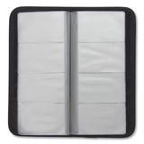 Samsill® Professional Vinyl Business Card File, Holds 160 2 x 3.5 Cards, 4.75 x 10.25, Black (SAM80850) Each