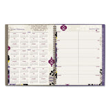 Cambridge® Vienna Weekly/Monthly Appointment Book, Geometric Artwork, 11 x 8.5, Purple/Tan Cover, 12-Month (Jan to Dec): 2026 (AAG122905) Each