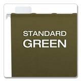 Pendaflex® Ready-Tab Reinforced Hanging File Folders, Letter Size, 1/3-Cut Tabs, Standard Green, 25/Box (PFX42620) Box of 25