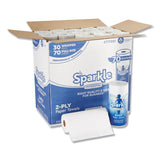Georgia Pacific® Professional Sparkle ps Premium Perforated Paper Kitchen Towel Roll, 2-Ply, 11 x 8.8, White, 70 Sheets, 30 Rolls/Carton (GPC2717201) Case of 30