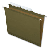 Pendaflex® Ready-Tab Reinforced Hanging File Folders, Letter Size, 1/3-Cut Tabs, Standard Green, 25/Box (PFX42620) Box of 25