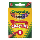 Crayola® Classic Color Crayons, Peggable Retail Pack, Peggable Retail Pack, 8 Colors/Pack (CYO523008) Box of 8