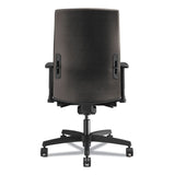 HON® Ignition 2.0 Upholstered Mid-Back Task Chair With Lumbar, Supports 300 lb, 17" to 22" Seat, Black Vinyl Seat/Back, Black Base (HONI2UL2AU10TK) Each