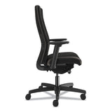 HON® Ignition 2.0 Upholstered Mid-Back Task Chair With Lumbar, Supports 300 lb, 17" to 22" Seat, Black Vinyl Seat/Back, Black Base (HONI2UL2AU10TK) Each