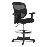 HON® Prominent High-Back Task Stool, Supports Up to 250 lb, 21" to 28.1" Seat Height, Black (HONVL539MM10) Each