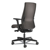 HON® Ignition 2.0 Upholstered Mid-Back Task Chair With Lumbar, Supports 300 lb, 17" to 22" Seat, Black Vinyl Seat/Back, Black Base (HONI2UL2AU10TK) Each
