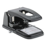 Swingline® 100-Sheet High Capacity Two-Hole Punch, Fixed Centers, 9/32" Holes, Black/Gray (SWI74190) Each
