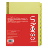 Universal® Deluxe Preprinted Plastic Coated Tab Dividers with Black Printing, 31-Tab, 1 to 31, 11 x 8.5, Buff, 1 Set (UNV20813) Each