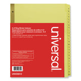 Universal® Deluxe Preprinted Plastic Coated Tab Dividers with Black Printing, 25-Tab, A to Z, 11 x 8.5, Buff, 1 Set (UNV20812) Each