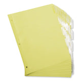 Universal® Insertable Tab Index, 5-Tab, 11 x 8.5, Buff, Clear Tabs, 24 Sets (UNV20831) Pack of 24