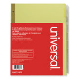 Universal® Deluxe Extended Insertable Tab Indexes, 8-Tab, 11 x 8.5, Buff, Clear Tabs, 6 Sets (UNV21877) Pack of 6 Sets