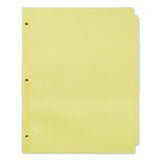 Universal® Self-Tab Index Dividers, 5-Tab, 11 x 8.5, Buff, 36 Sets (UNV20836) Pack of 36