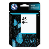 HP HP 45, (51645A) Black Original Ink Cartridge (HEW51645A) Each
