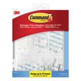 Command™ Clear Hooks and Strips, Assorted Sizes, Plastic, 0.05 lb; 2 lb; 4-16 lb Capacities, 16 Picture Strips/15 Hooks/22 Strips/Pack (MMM17232ES) Pack of 53