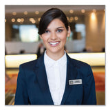 The Mighty Badge® The Mighty Badge Name Badge Holder Kit, Horizontal, 3 x 1, Inkjet, Silver, 4 Holders/32 Inserts (AVE71201) Pack of 4