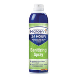 Microban Professional 24 Hour Disinfectant Aerosol Sanitizing Spray, 15 oz. Spray Bottle, 6/Case (PGC30130CT) Case of 6