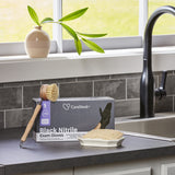 CareStock™ Exam Glove Small NonSterile Nitrile Standard Cuff Length Fully Textured Black Not Rated (1230892_CS) 2500/CS