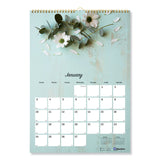 Blueline® Romantic Wall Calendar, Floral Photography, 12 x 17, White/Multicolor Sheets, 12-Month (Jan to Dec): 2026 (REDC173122)