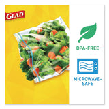 Glad® Fold-Top Sandwich Bags, 6.5" x 5.5", Clear, 180/Box, 12 Boxes/Carton (CLO60771) Case of 12