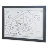 Durable® DURAFRAME Magnetic Sign Holder, 5.5 x 8.5, Black Frame, 2/Pack (DBL472101) Pack of 2