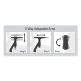 HON Lota Series Guest Side Chair, 23" x 24.75" x 34.5", Black Seat/Black Back, Black Base (HON2285VA10) Each