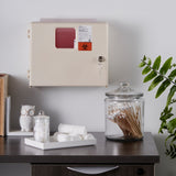 McKesson Prevent® Sharps Container Cabinet / Wall Enclosure High Impact Polystyrene Wall Mount Locking (855128_CS) 2/CS