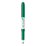 BIC® Intensity Low Odor Fine Point Dry Erase Marker, Fine Bullet Tip, Green, Dozen (BICGDE11GN) Box of 12